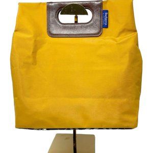 Burberry London Blue Label Nylon x Leather Handbag